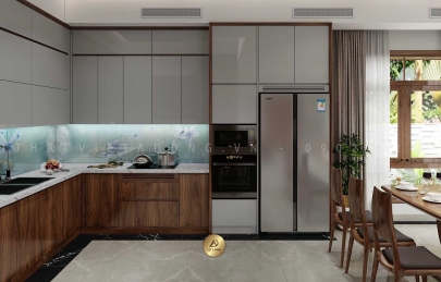 Top 3 tủ bếp gỗ óc chó nên mua nhất hiện nay